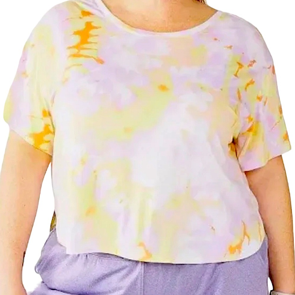 TEK GEAR: NWT Workout Tee Shirt Cross Back Short Sleeve Top -Size 1X
